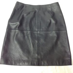 Isaac Mizrahi leather skirt
